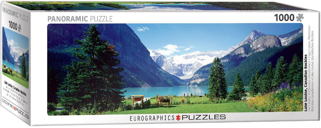 پازل یوروگرافیک 1000 تکه پاناروما «دریاچه لوئیز راکی کانادا» Eurographics Puzzle Lake Louise Canadian Rockies 1000 pieces Panorama 6010-1456
