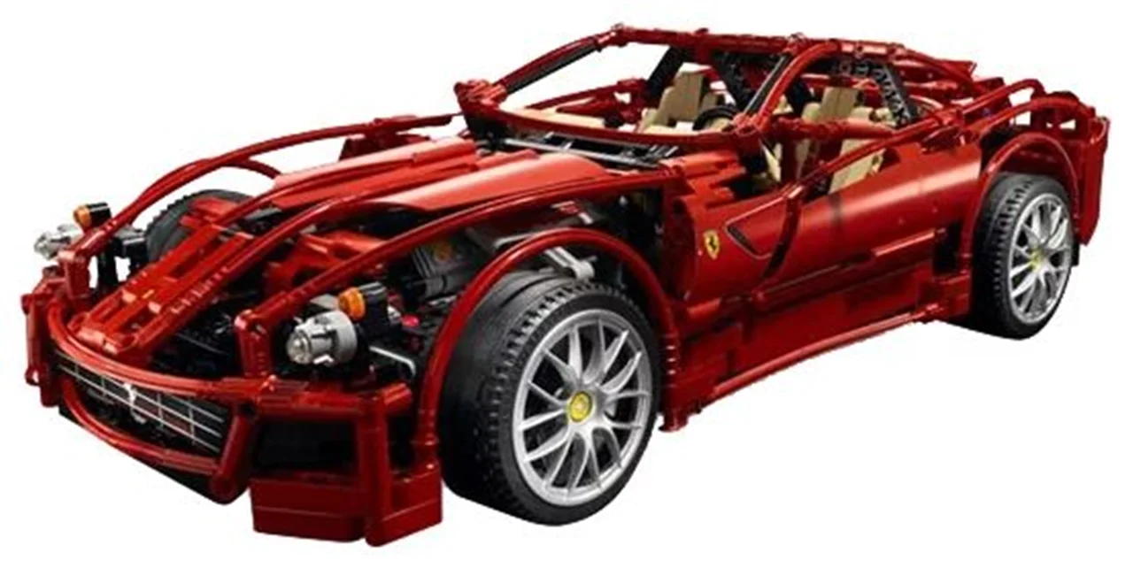 خرید لگو جی سی «ماشین مسابقه فراری» Building Blocks JiSi Famous Racing Ferarri lego 3333