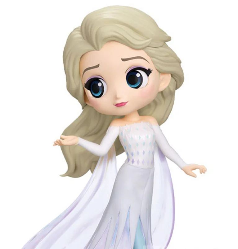 خرید کیوپاسکت فروزن فیگور پرنسس دیزنی «السا با لباس سفید شفاف» Princess Elsa in a transparent white dress, Banpresto Q Posket Frozen Figure