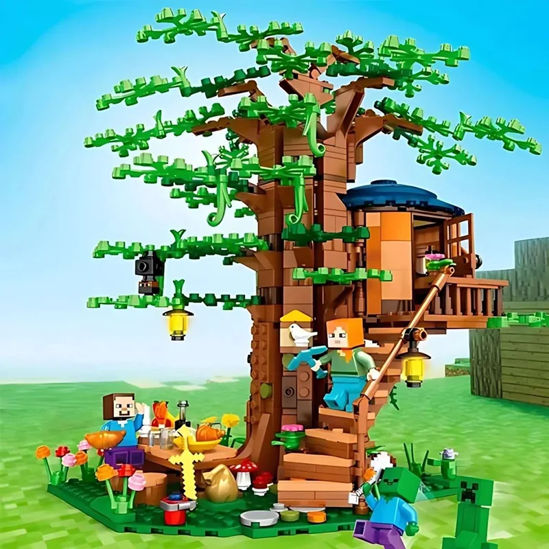 خرید لگو خانه، لگو درخت، لگو «خانه درختی»  لگو My World Building Blocks Minecraft 3 in 1 Treehouse MG286