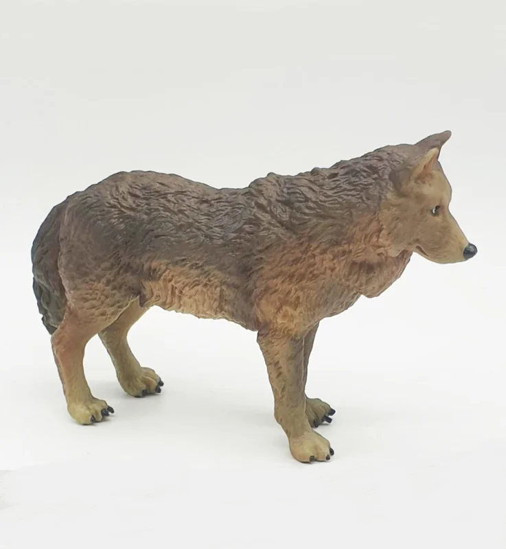 خرید فیگور «گرگ 18 سانتیمتری» فیگور مدل واقعی حیوانات، مجسمه حیوان، مدل شبیه سازی شده حیوان   Pl 127-582 Wolf Simulation model Animals figure PL127-589