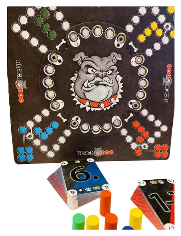 خرید بازی فکری بازی «منچ سگی»  Dog Mensch Board game Black Dog game
