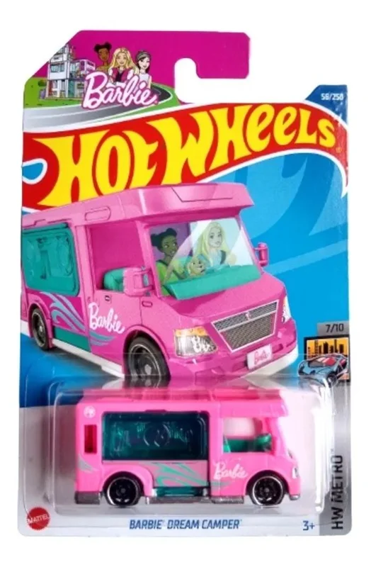 خرید ماشین فلزی ماکت فلزی هات ویلز «باربی دریم کمپر» ماشین فلزی Hot Wheels Barbie Dream Camper HW Metro 7/10 58/250