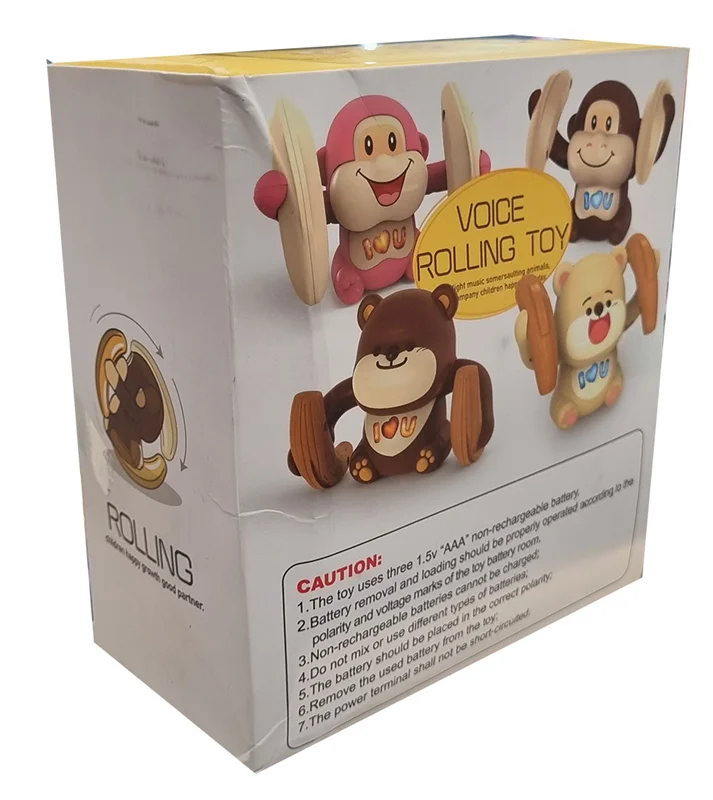 خرید اسباب بازی «عروسک خرس غلتان موزیکال» Cute Animals Rolling Toys Bear Voice Rolling Series 8205
