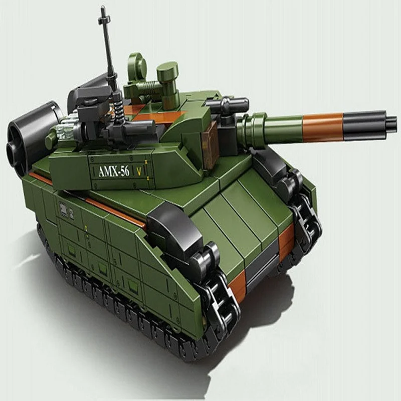 خرید لگو کازی «تانک لکلرک AMX-56» لگو  Kazi Blocks Tank Leclerc AMX-56 KY84142-4خرید لگو کازی «تانک لکلرک AMX-56» لگو  Kazi Blocks Tank Leclerc AMX-56 KY84142-