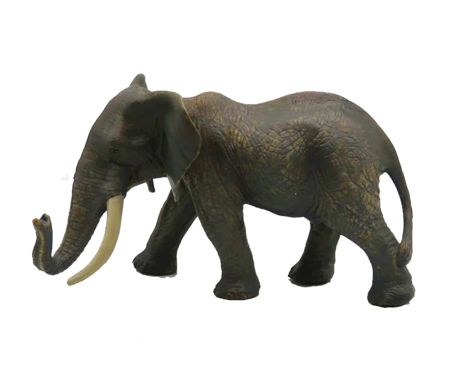 خرید فیگور حیوان وحشی فیگور «فیل بزرگ با خرطوم بالا» فیگور مدل واقعی حیوانات، مجسمه حیوان، مدل شبیه سازی شده حیوان Big Elephant With High Trunk Simulation Model Wild Animals figure