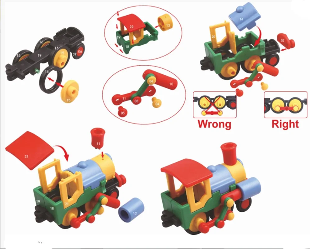 خرید بازی فکری ساختنی دوبی «لگو لکوموتیو» Itoy DoBe Locomotive Lego F-03