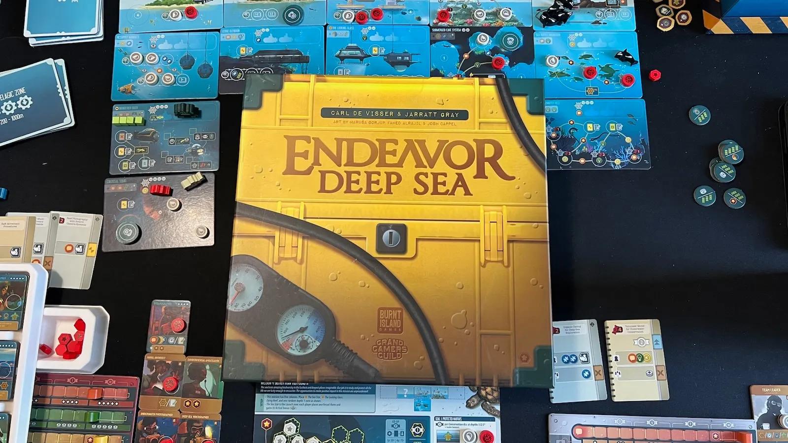 بازی استراتژیک Endeavor Deep Sea کاوش اعماق دریا با صفحه و اجزای بازی