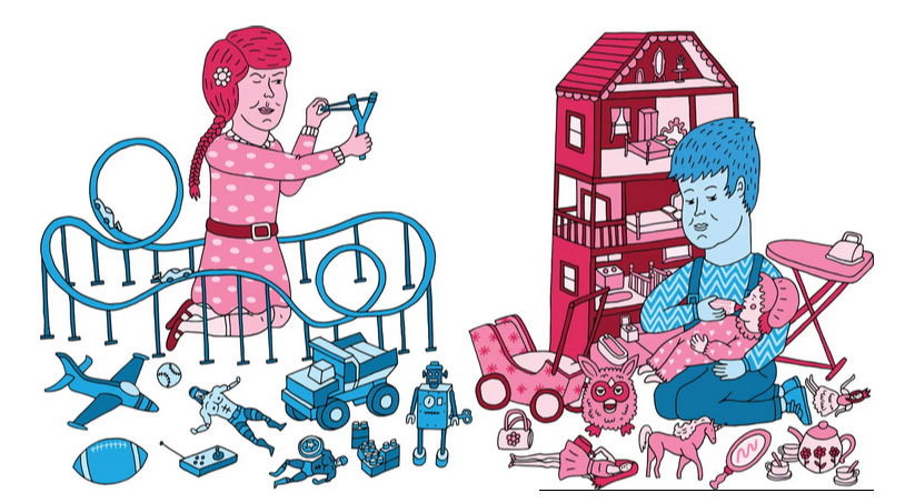 تأثیر جنسیت در انتخاب اسباب‌بازی و رشد کودکان