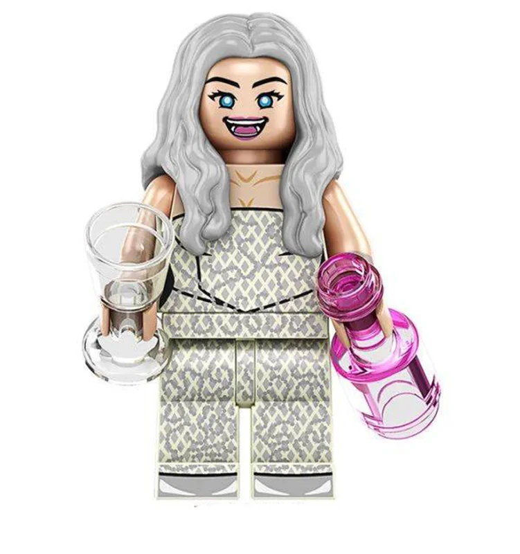 لگو «باربی در حال نوشیدن» خرید آدمک لگویی فله مینی فیگور لگویی  Kopf Minifigures Lego Movies and TV Barbie KF3010