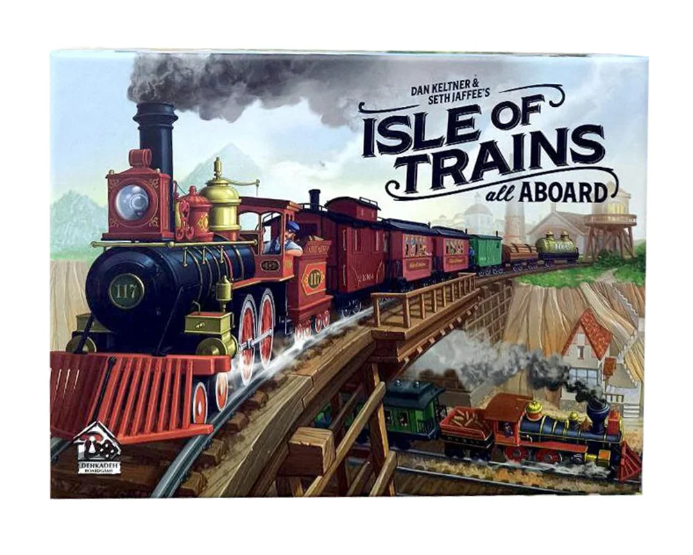 نمای سهبعدی جعبه بازی جزیره قطارها