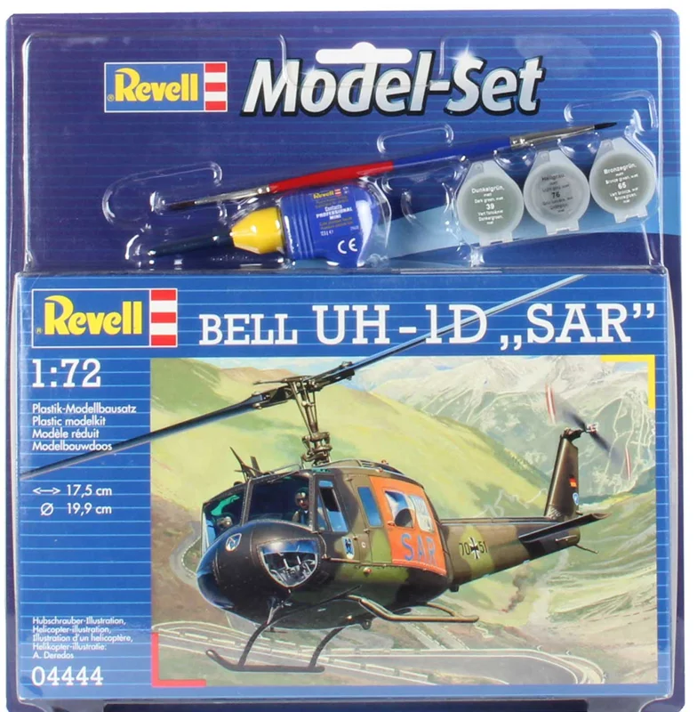 کیت مدل سازی ریول Revell «هلی کوپتر بل UH-1D SAR» هلی کوپتر  مدل  Model Set Assembly Kit Bell UH-1D SAR 1:72 6444