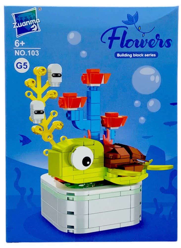 لگو گل و لاکپشت Building Block Flowers Turtle 103G5