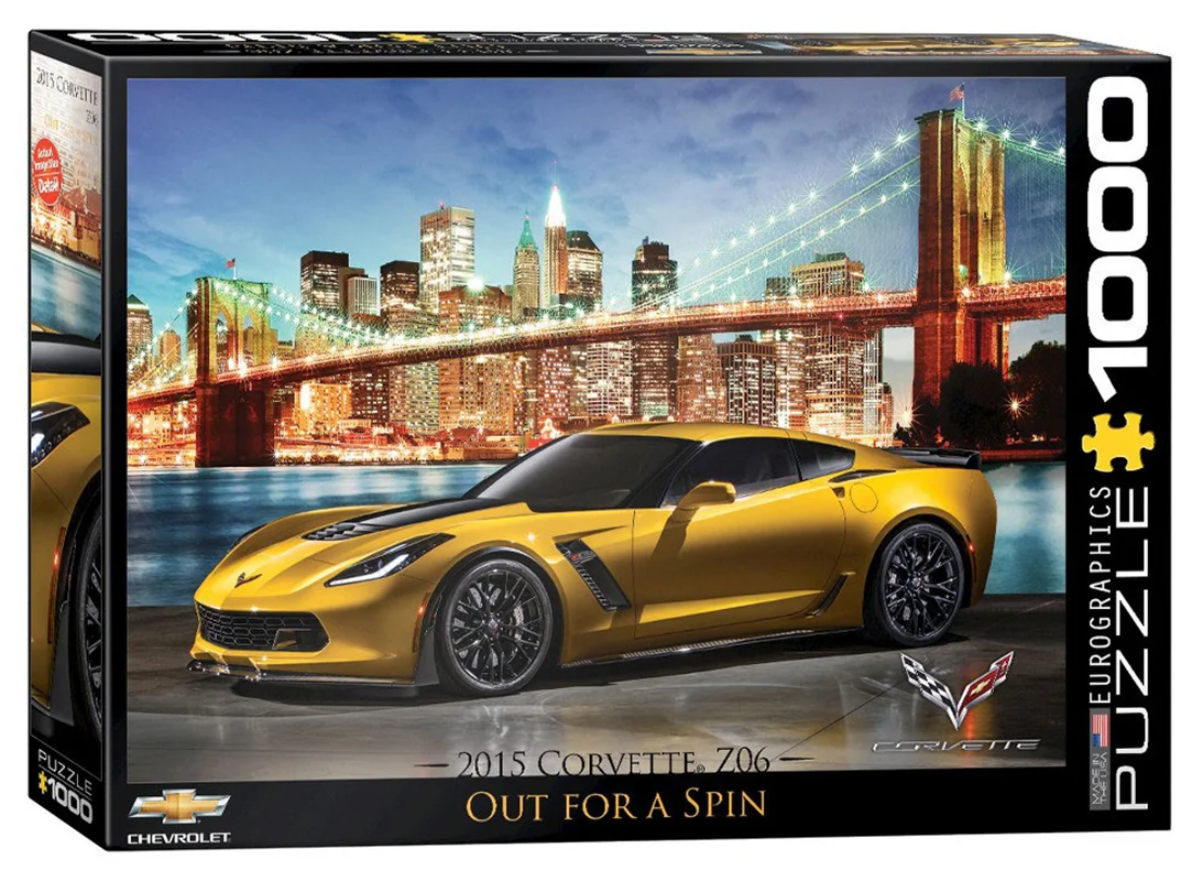 پازل یوروگرافیک 1000 تکه «شورولت کوروت» Eurographics Puzzle Corvette Z06 Out for a Spin 1000 pieces 6000-0735