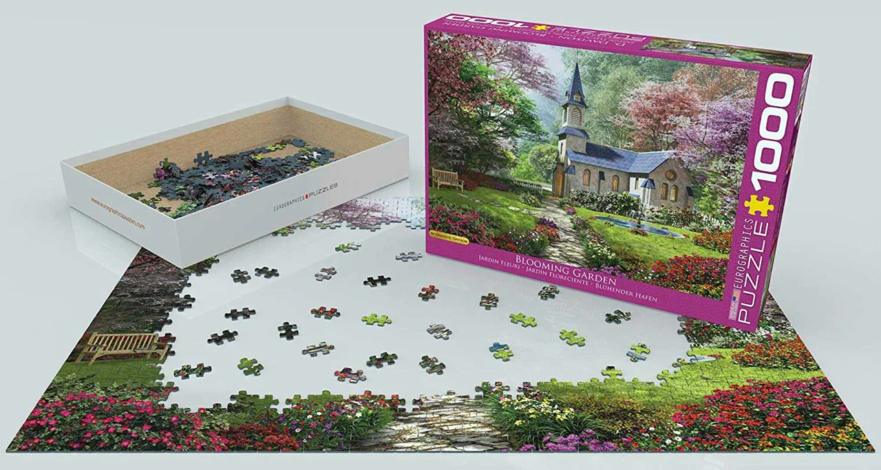 پازل یوروگرافیک 1000 تکه «باغ شکوفه» Eurographics Puzzle Blooming Garden 1000 pieces 6000-0964