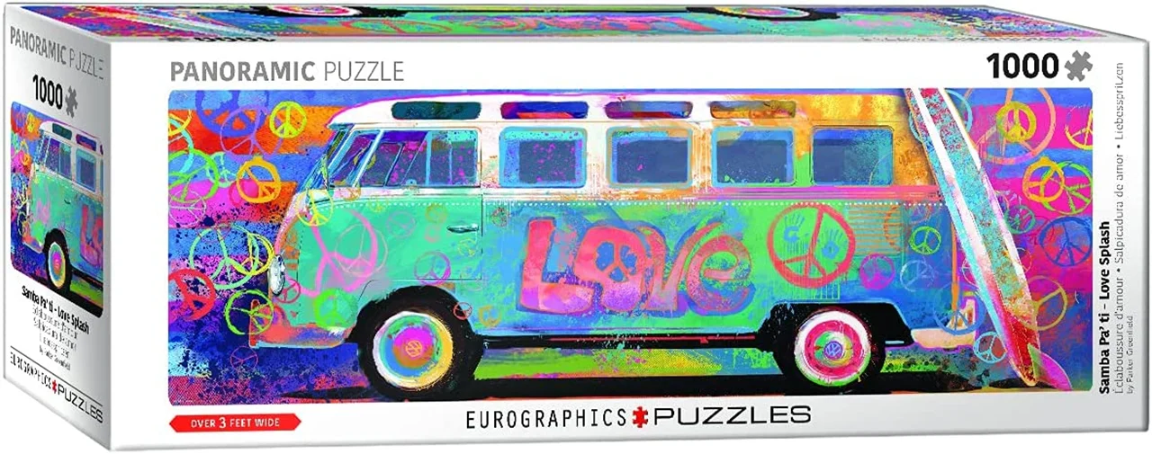 پازل یوروگرافیک 1000 تکه پاناروما «اتوبوس عشق» Eurographics Puzzle Love Splash 1000 pieces Panorama 6010-5549