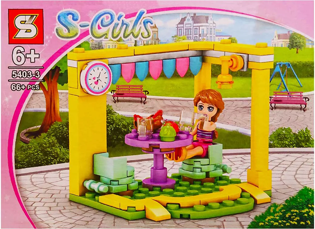خرید لگو اس وای «شهر بازی همراه با 1 مینی فیگور، میز و صندلی» SY Block S-Girls Lego 5403-3