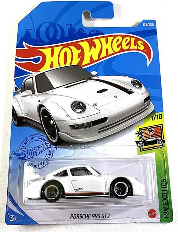 ماکت فلزی ماشین 1/64 Hot Wheels Porsche 993 GT2 هات ویلز سفید پورشه