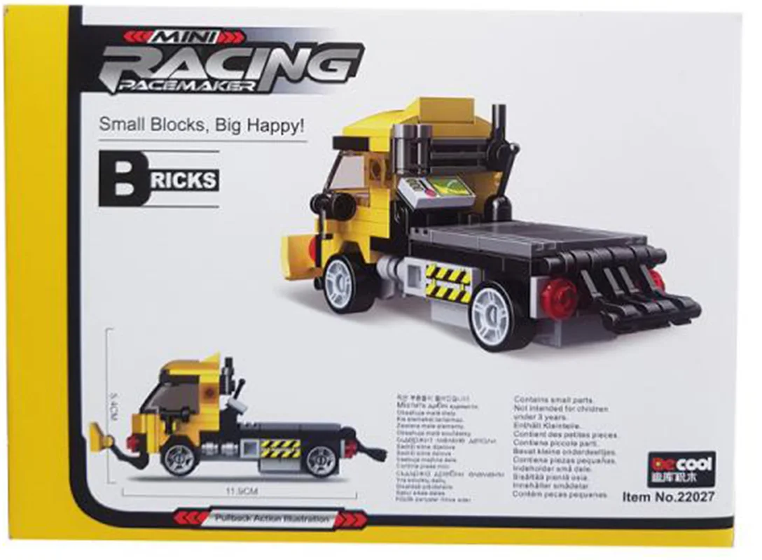 خرید لگو دکول «ماشین امداد عقب کش» Decool Mini Racing Car Lego 22027