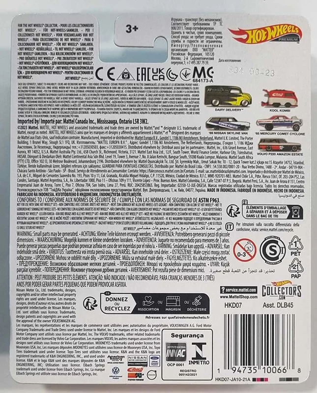 خرید ماشین فلزی هات ویلز ماشین «ولوو P220 آمازون استیت» ماشین فلزی Hot Wheels Real Riders K&N Volvo P220 Amazon Estate 5/5 HKD07 Asst.DLB45