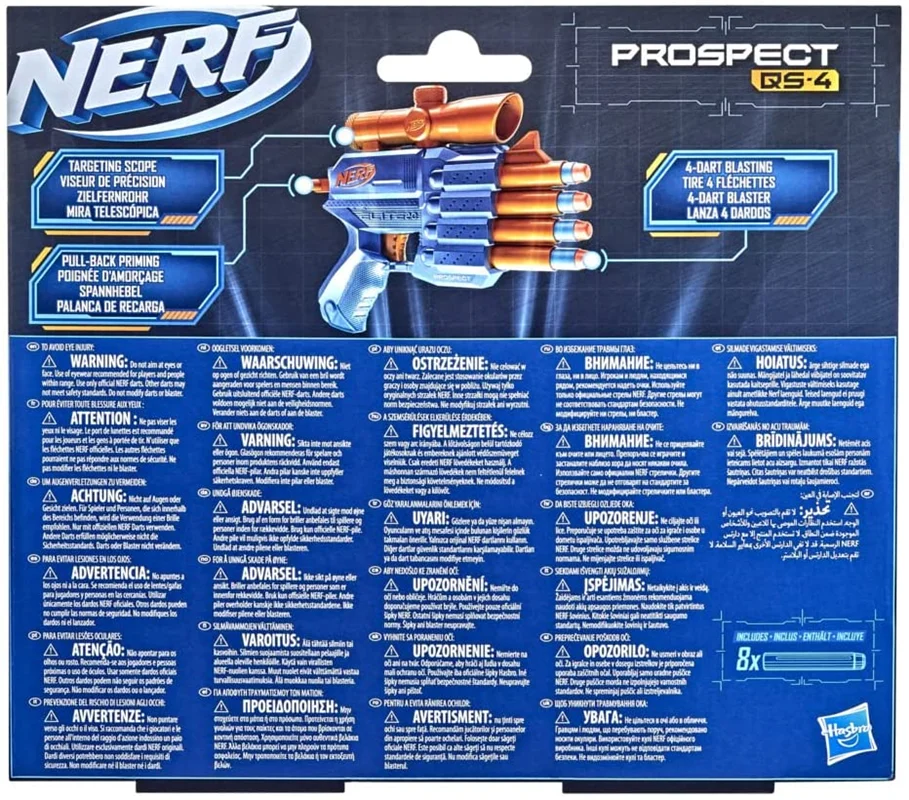 خرید تفنگ نرف «چشم انداز» Nerf Elite 2.0 Prospect QS-4 Blaster F4190