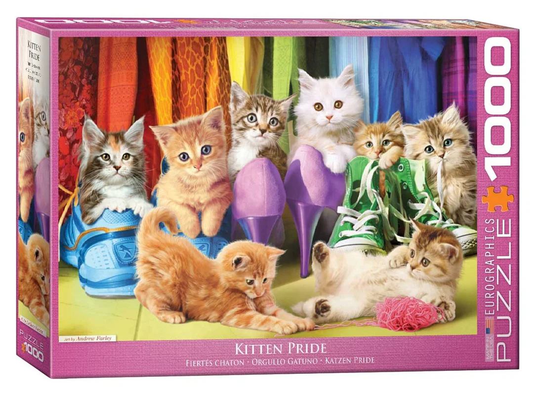 پازل یوروگرافیک 1000 تکه «بچه گربه مغرور» Eurographics Puzzle Kitten Pride 1000 pieces 6000-5543