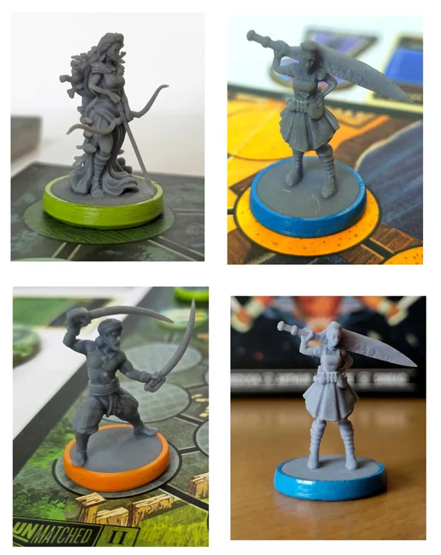 فیگورهای ۴ قهرمان: آلیس، شاه آرتور، مدوسا و سندباد