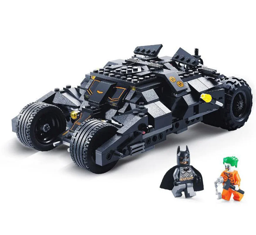 خرید لگو ماشین، لگو بتمن، لگو جوکر، لگو سوپر قهرمان، لگو ماشین بتمن، لگو «ماشین سوپر قهرمانان، بتمن و جوکر»  Lego Brick Toys Super Hero Chariots 7105