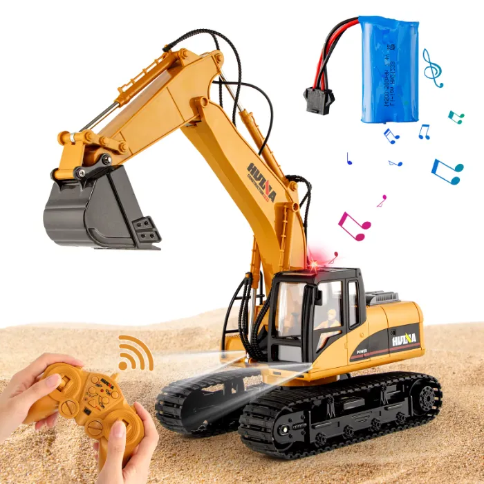 ماکت فلزی هوینا بیل مکانیکی کنترلی دودزا  Huina Excavator 550HD