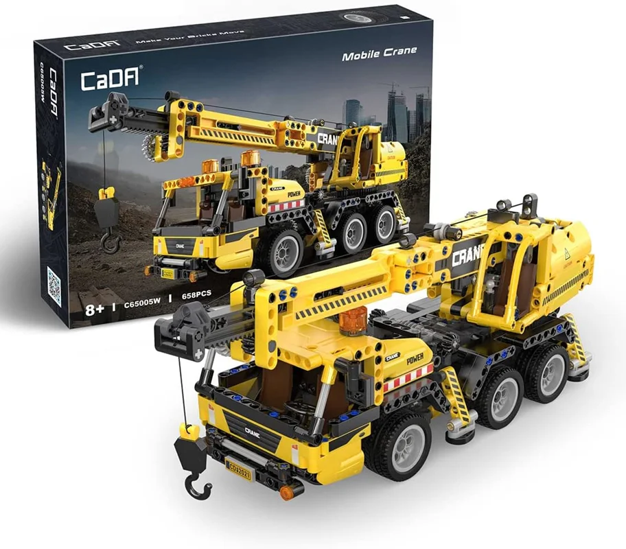 خرید لگو کادا «جرثقیل متحرک فناوری تکنولوژی» Cada Blocks Technology Crane Construction Vehicle Kit C65005W