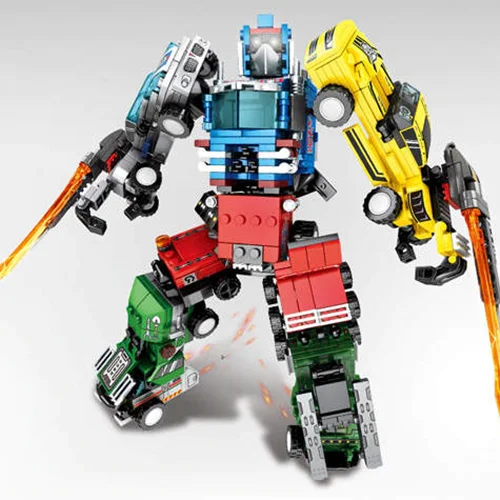 لگو سمبو بلاک «ست 4 تایی ماشین های ترسفومر»