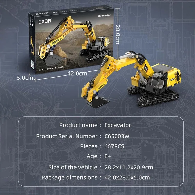 خرید لگو کادا  لگو «بیل مکانیکی» LOTFUN CADA Blocks Technology Excavator C65003W