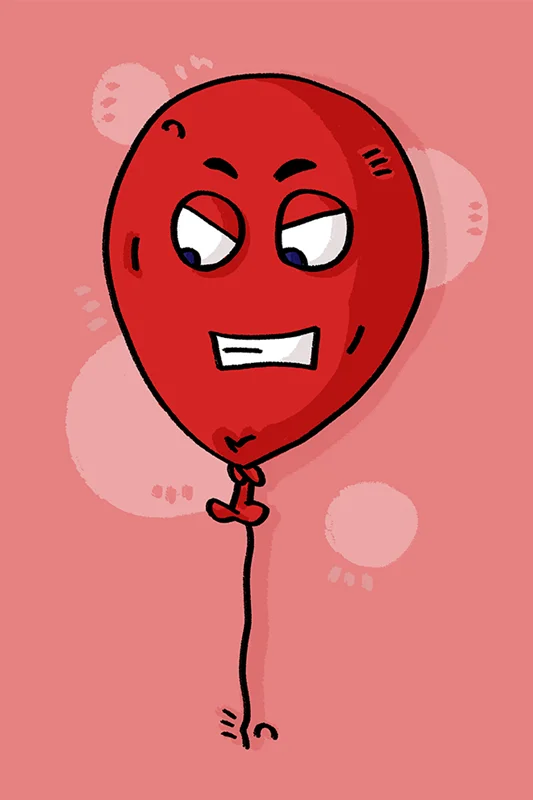 بادکنکهای کوچک در بازی بالونی