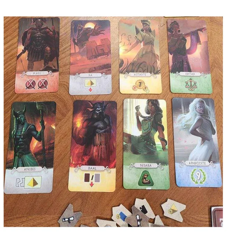 نمای کارتهای عجایب و خدایان در افزونه Pantheon