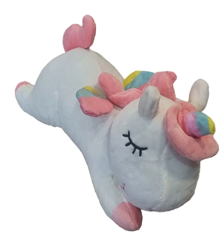 خرید اسباب بازی عروسک پولیشی «اسب سفید تک شاخ یونی کورن» Unicorn plush doll