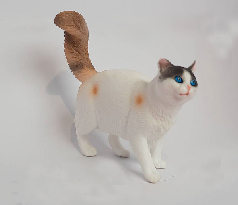 فیگور گربه سومالی سفید  Somali Cat Figure PL127-3660