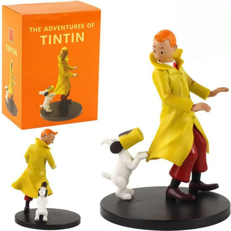 خرید اکشن فیگور های «تن تن و میلو» Action Figure The Adventures of Tintin, Tintin and Milo (Snowy) نارنجی با سطل