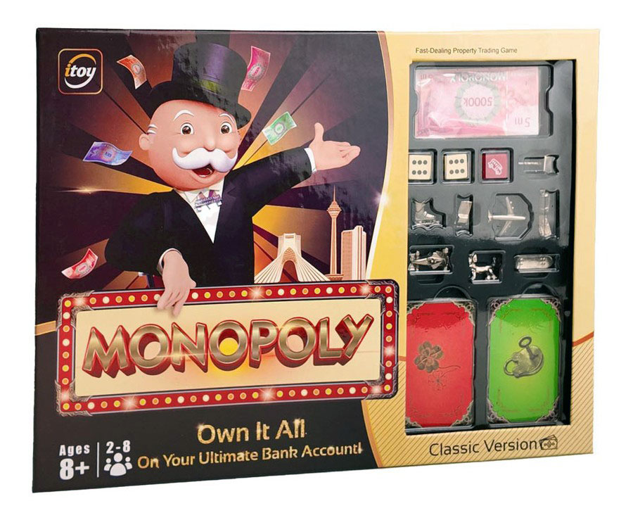 بازی فکری مونوپولی کلاسیک آی توی با مهره فلزی | Monopoly Classic iToy