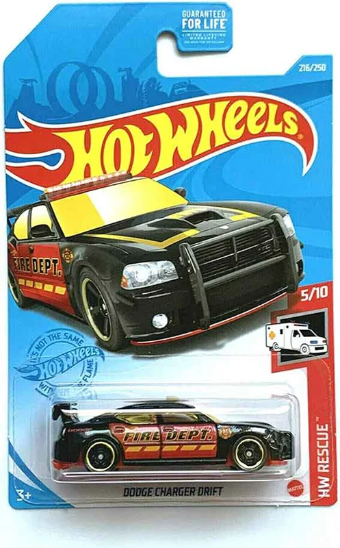 ماکت فلزی ماشین 1/64   هات ویلز قرمز/مشکی Hot Wheels Dodge Charger Drift