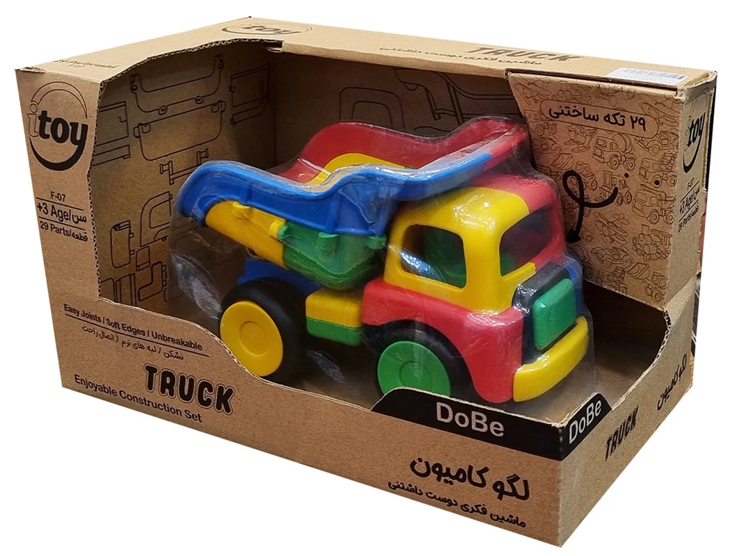 خرید بازی فکری ساختنی دوبی «لگو کامیون» Itoy DoBe Truck F-07