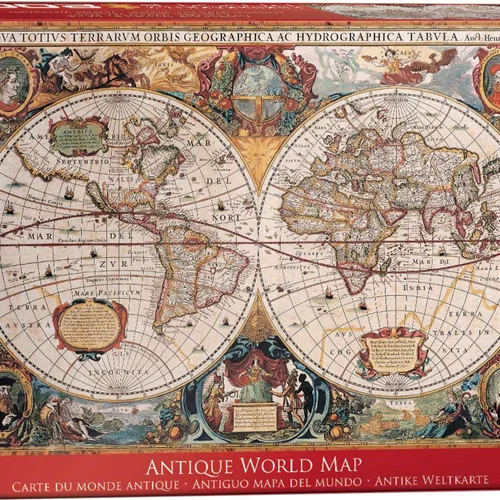 پازل یوروگرافیک 2000 تکه «نقشه عتیقه جغرافیایی جهان» 1997-8220