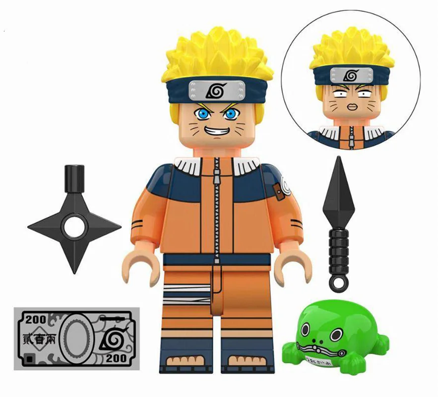 خرید آدمک لگویی فله مینی فیگور لگویی «ناروتو ازوماکی از سری ناروتو»  KDL Minifigures Lego Naruto Uzumaki K2040