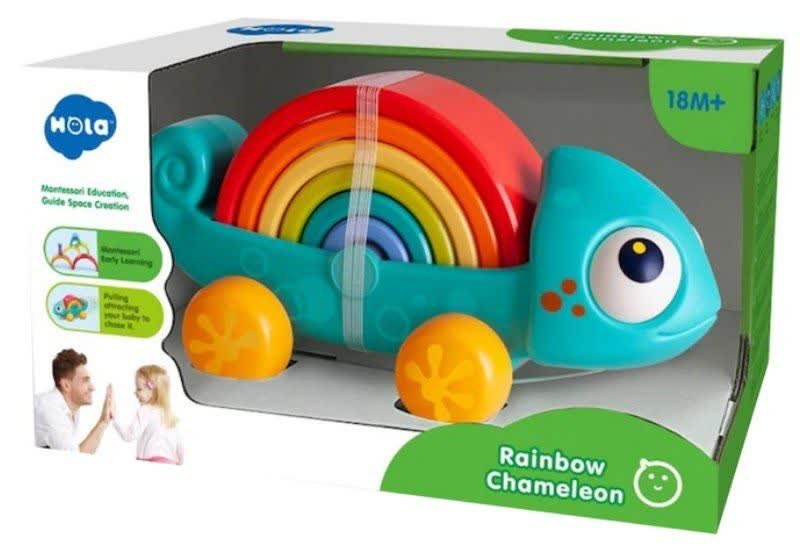 اسباب بازی هولا تویز آفتاب پرست Rainbow Chameleon HE795700