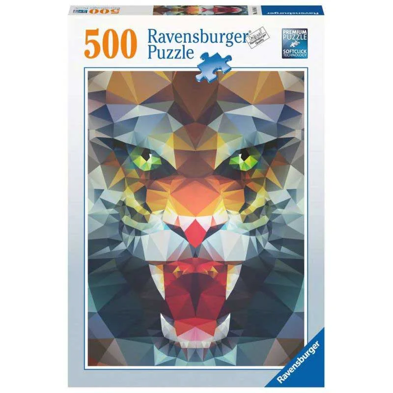 پازل رونزبرگر 500 تکه «شیر چند ضلعی» Ravensburger Puzzle Polygon Lion 500 pcs 169849