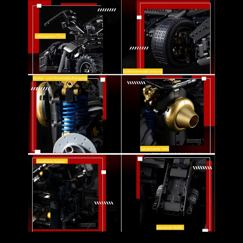 لگو بتمن رمبوم Batmobile  قطعات فنی