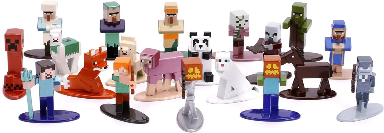 خرید نانو متال فیگور جادا «ماینکرفت بسته 20 تایی» Jada Minecraft Die-cast Nano Metalfigs 20-Pack Figure