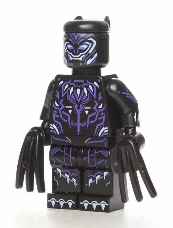 نمای مورب مینی فیگور لگو بلک پنتر Black Panther