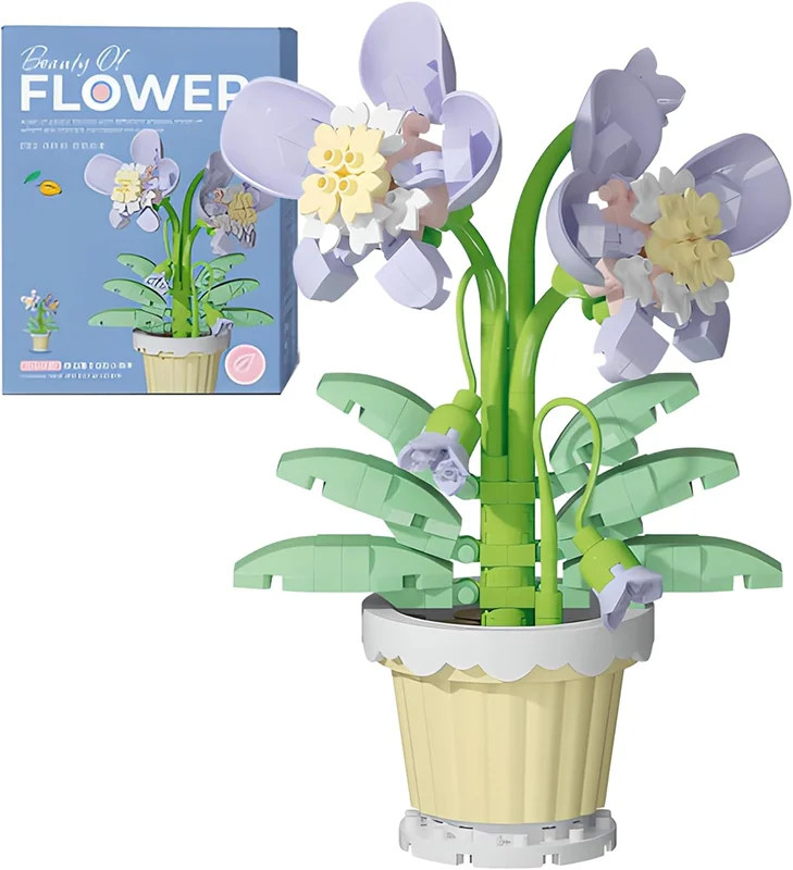لگو گلدان زیبای گل ارکیده Orchid 7228 ساختهشده