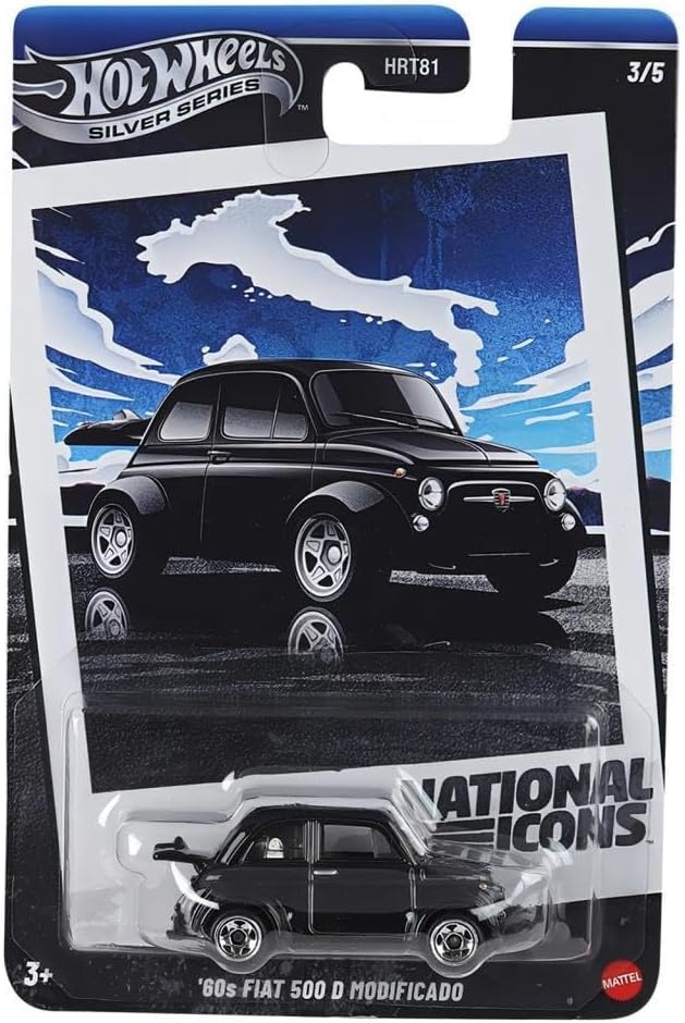 ماشین هات ویلز سری سیلور فیات 500 دی مودیفاید دهه 60 Silver Series 60s Fiat 500 Modificado
