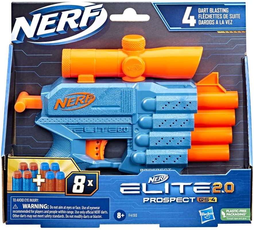 خرید تفنگ نرف «چشم انداز» Nerf Elite 2.0 Prospect QS-4 Blaster F4190